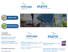 Tablet Screenshot of menage-service-85.fr